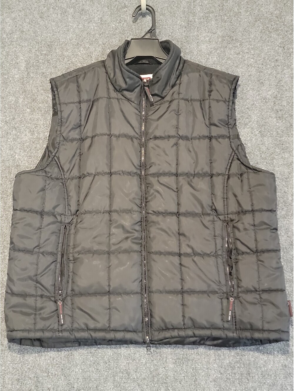 Sincere Fashion in Balance Quilted Puffer Vest Jacket Black Fleece Lined XXL 452